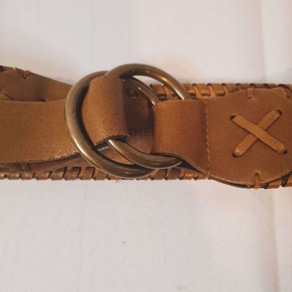 ANOTHER LINE Brown Leather Belt Size Small main image 5